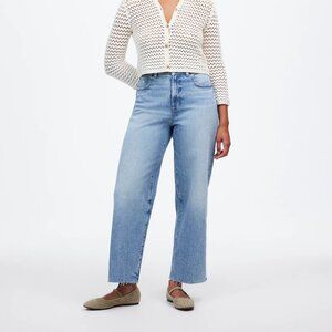 Madewell Curvy Perfect Vintage Wide-Leg Crop Jeans –Light Wash– Size 29